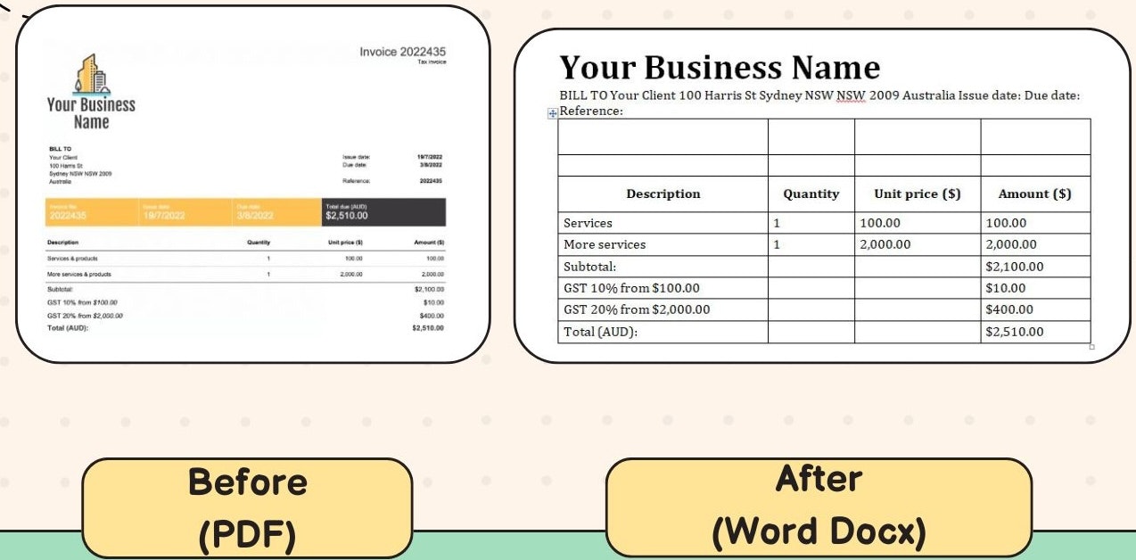 Image to Word - free, no signup, no ads - AI Powered OCR with Qwen and Mistral - Image to MS Word media 2