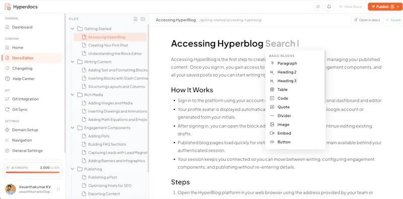 Hyperdocs screenshot 3
