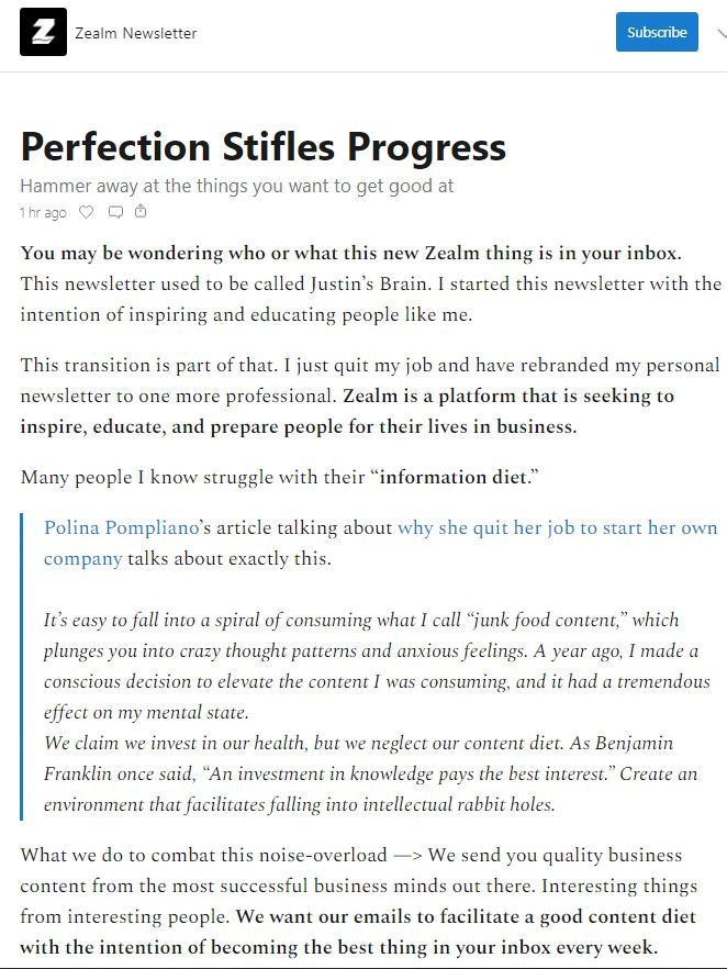 Zealm Newsletter gallery image