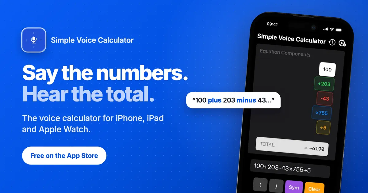 Simple Voice Calculator gallery image