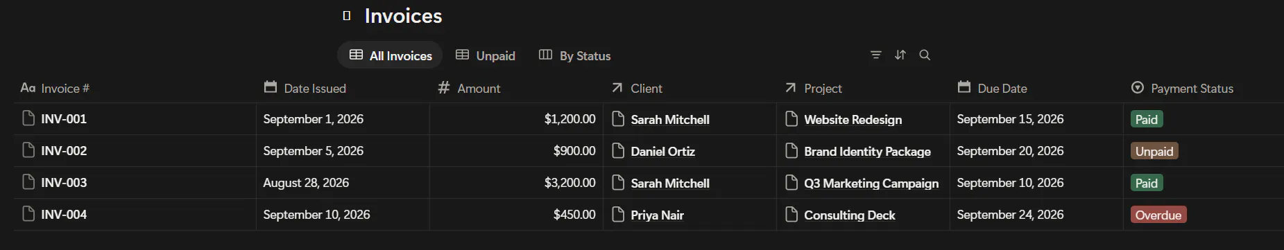 Client & Project Tracker for Freelancers gallery image