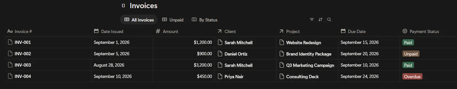 Client & Project Tracker for Freelancers screenshot 5