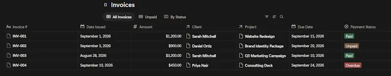 Client & Project Tracker for Freelancers screenshot 5