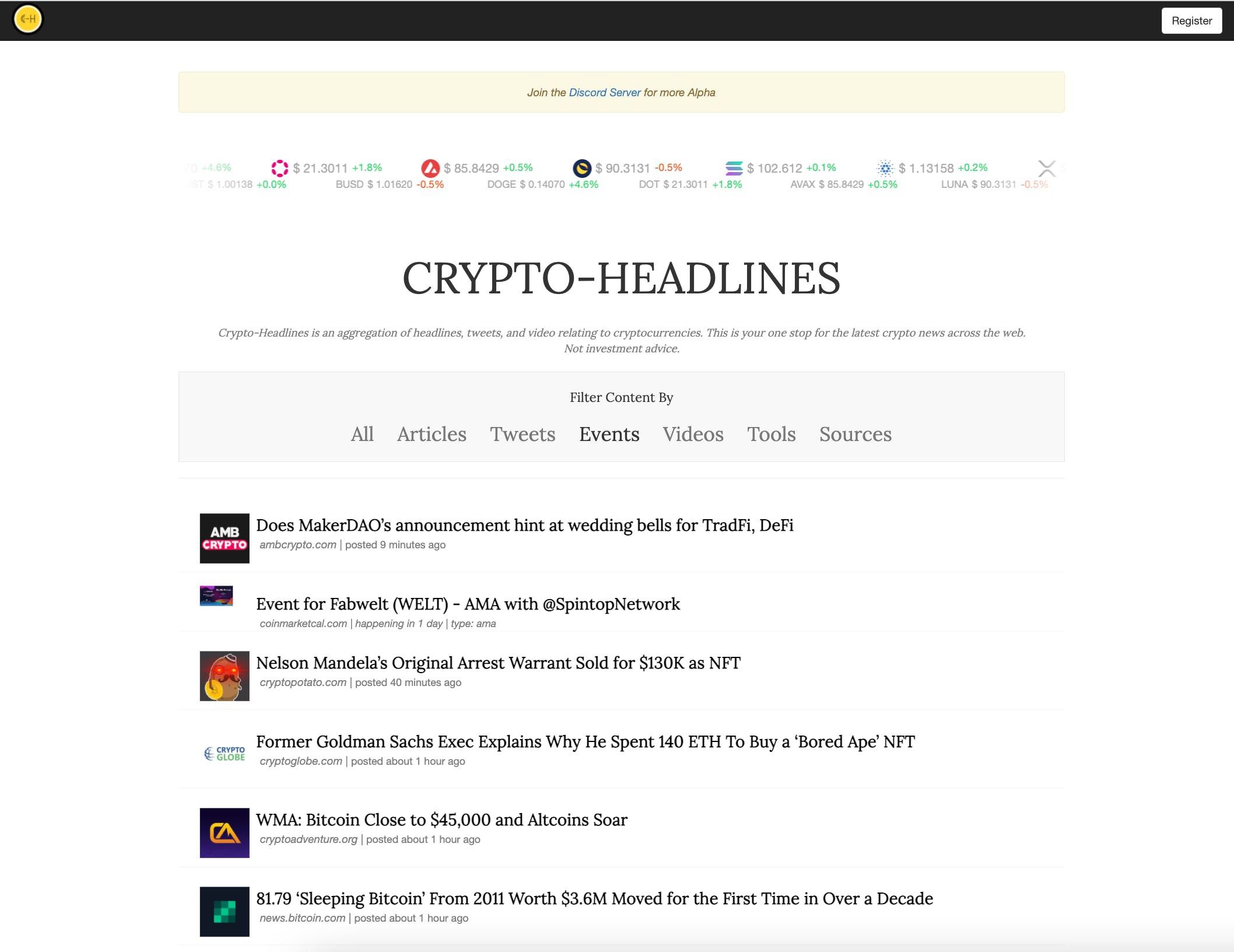 Crypto Headlines media 1