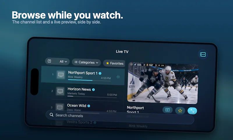 NorthIPTV - The Best IPTV Player. Period screenshot 1