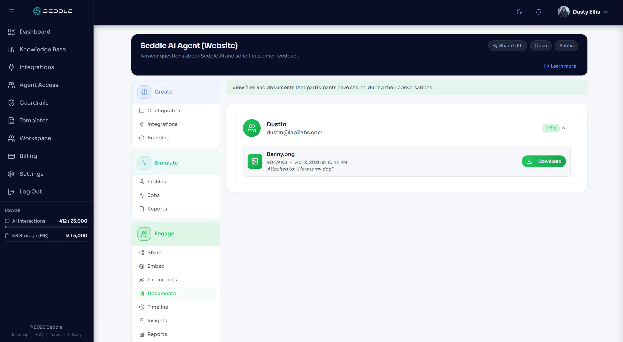 Seddle: Agents for Audience Engagement gallery image