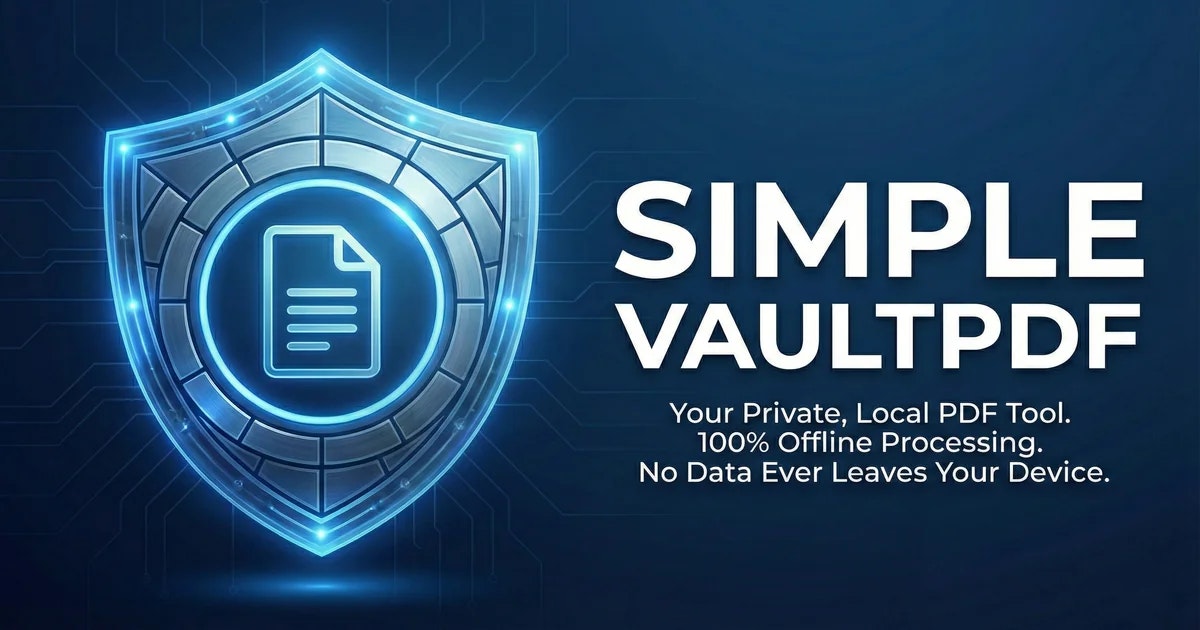 Simple VaultPDF - Main product screenshot demonstrating key features and user interface