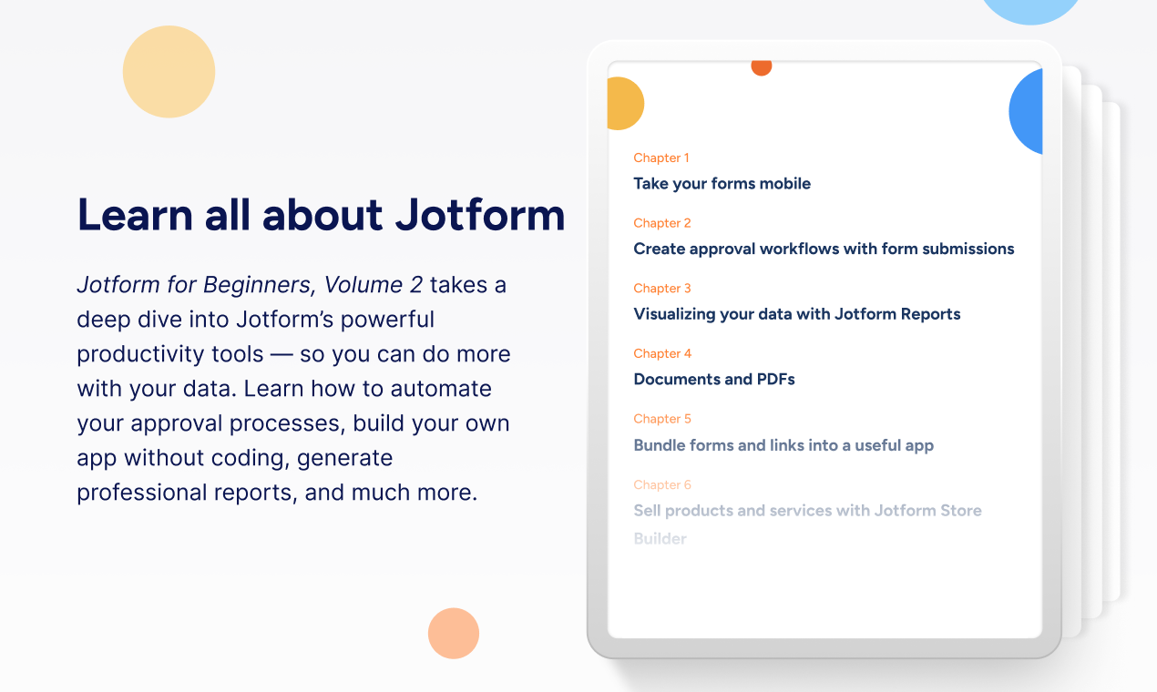 Media Jotform untuk pemula, Jilid 2 - Letakkan data anda untuk berfungsi dengan alat produktiviti yang kuat 3