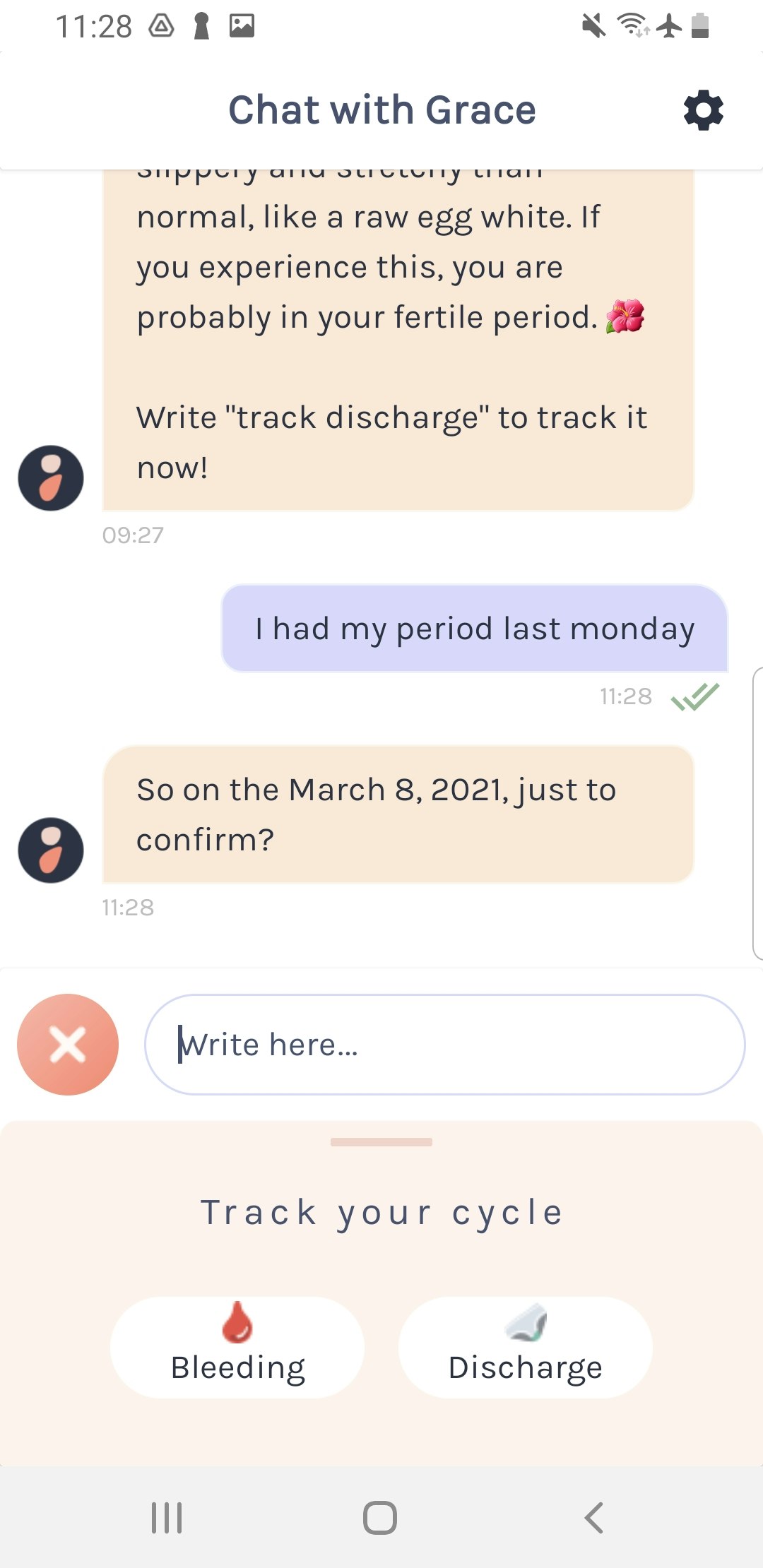 Grace Health- Health & Fertility tracker gallery image