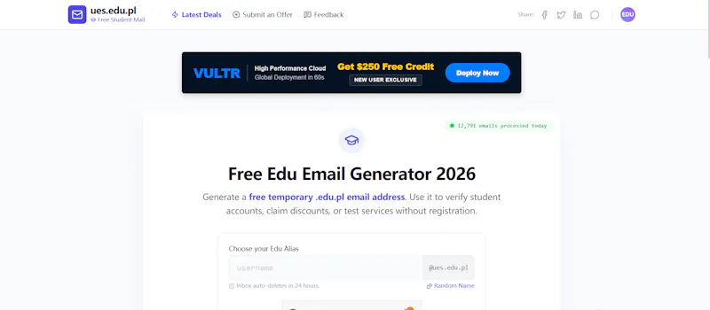 Free Edu Email Generator screenshot 1