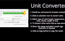 Unit Converter Chrome Extension. media 2