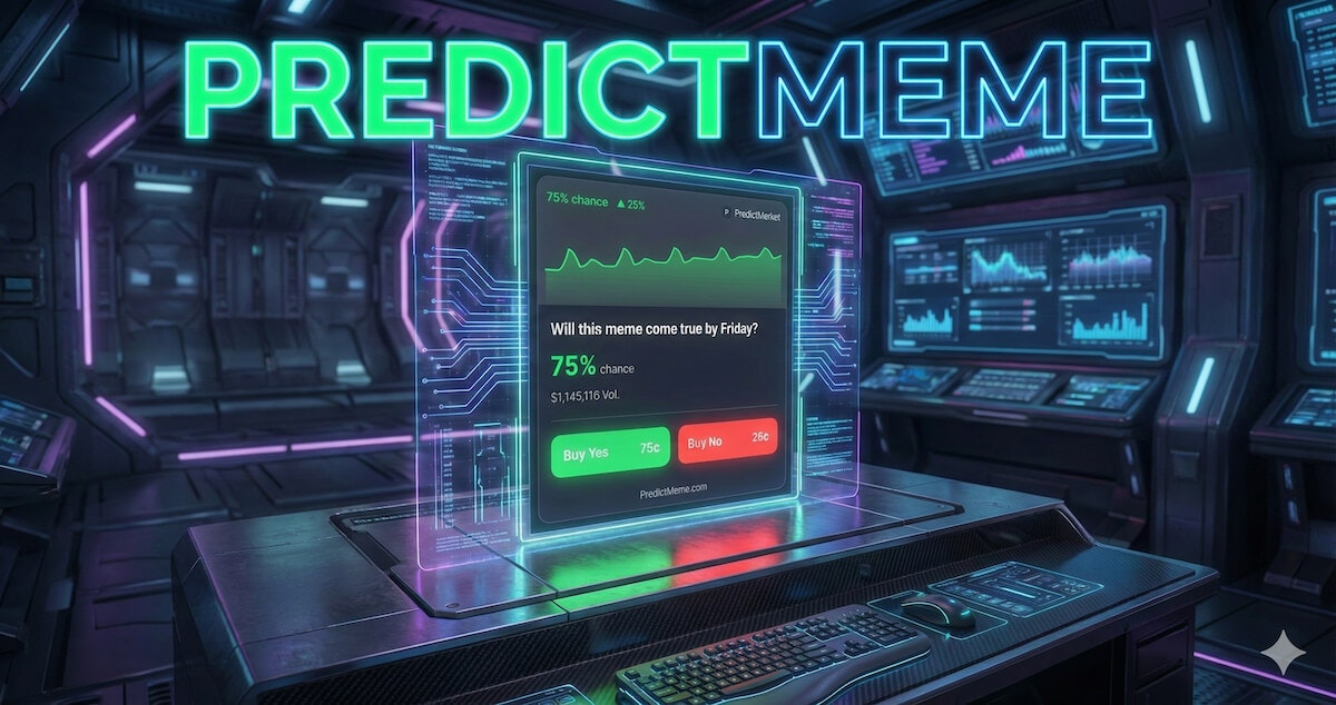 PredictMeme - Main product screenshot demonstrating key features and user interface