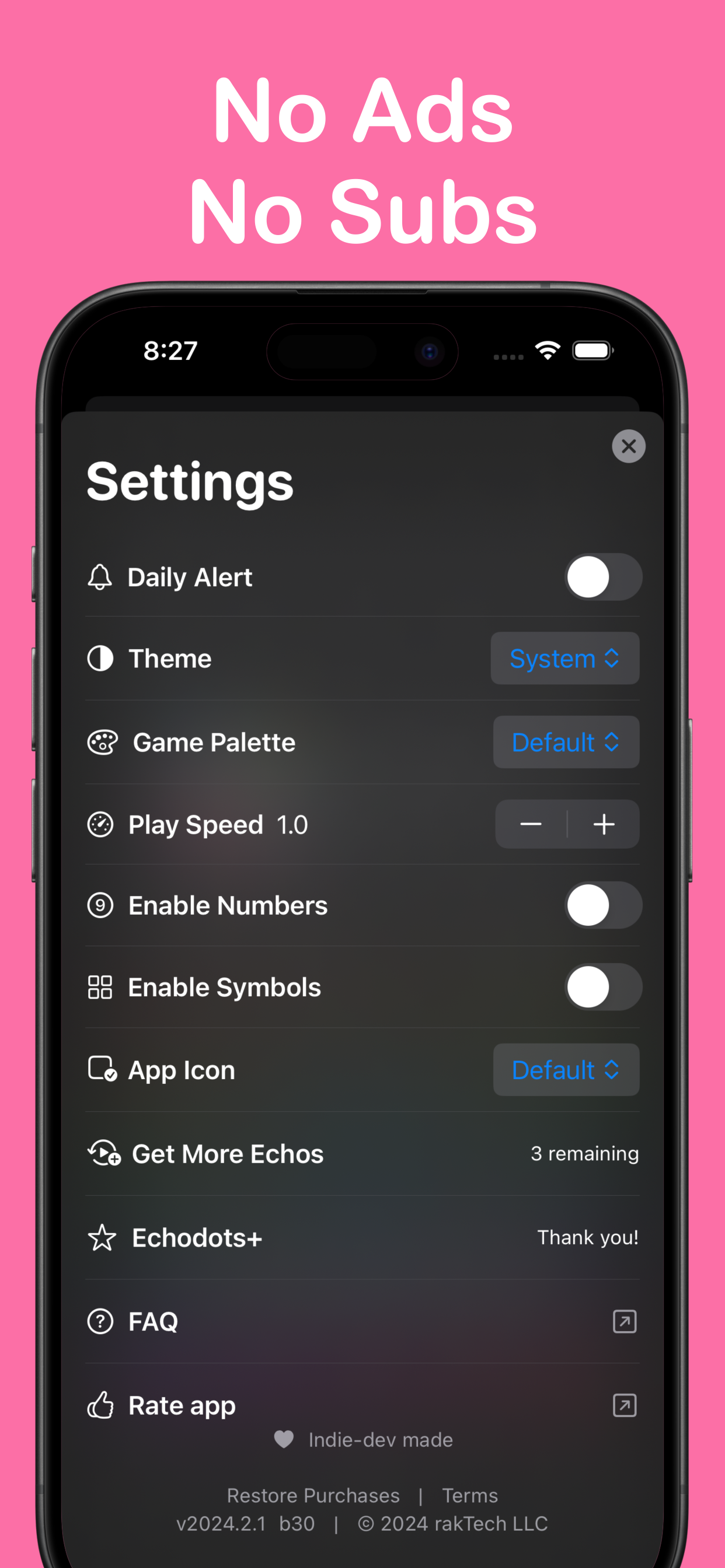 Echodots - iOS için günlük desen oyunu medya 8