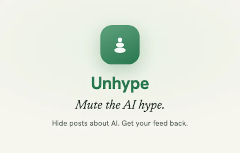 Unhype screenshot 2