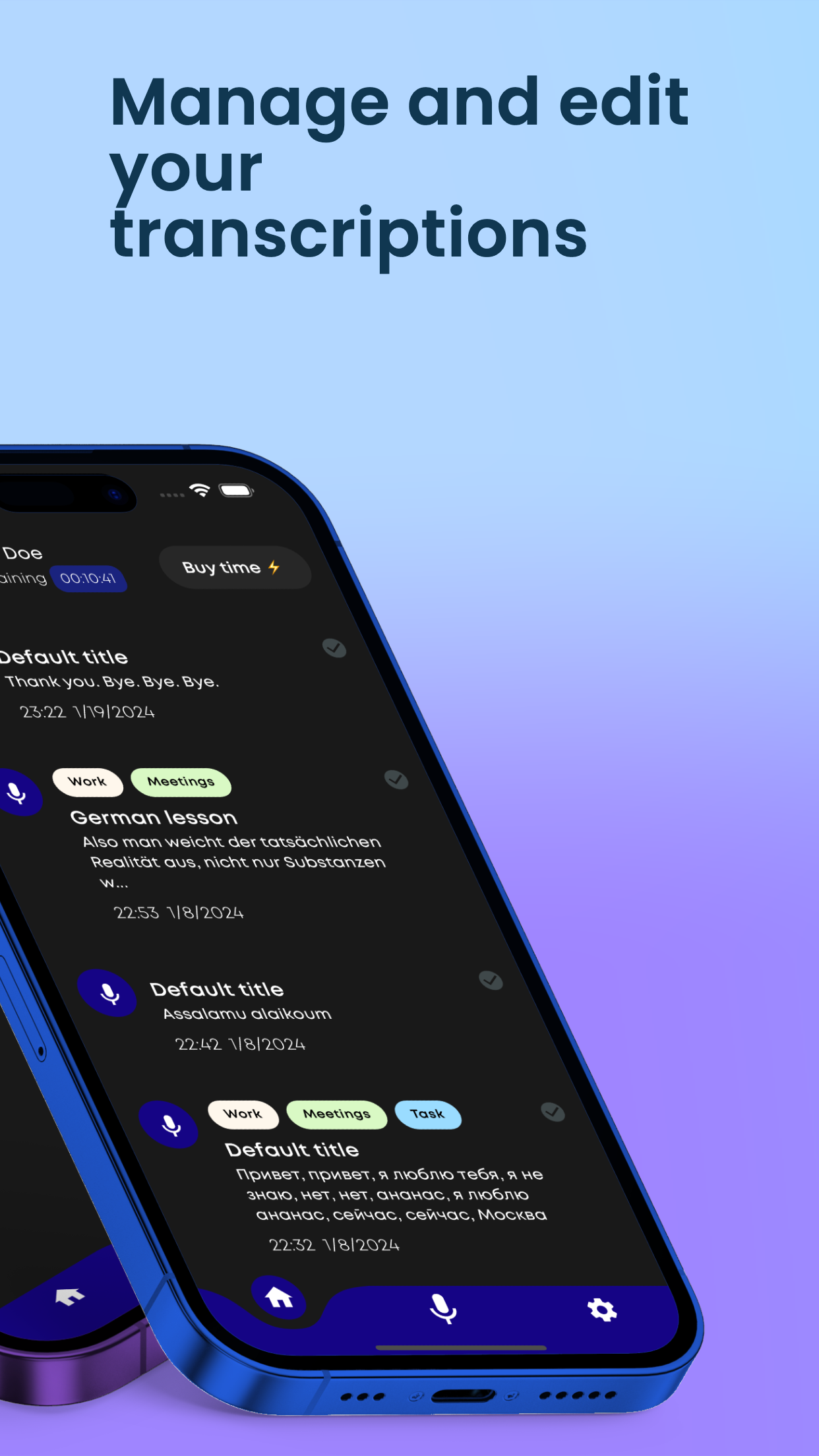 Voice Transcriber - Speech to text media 2