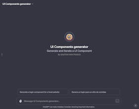 UI Components generator GPT gallery image