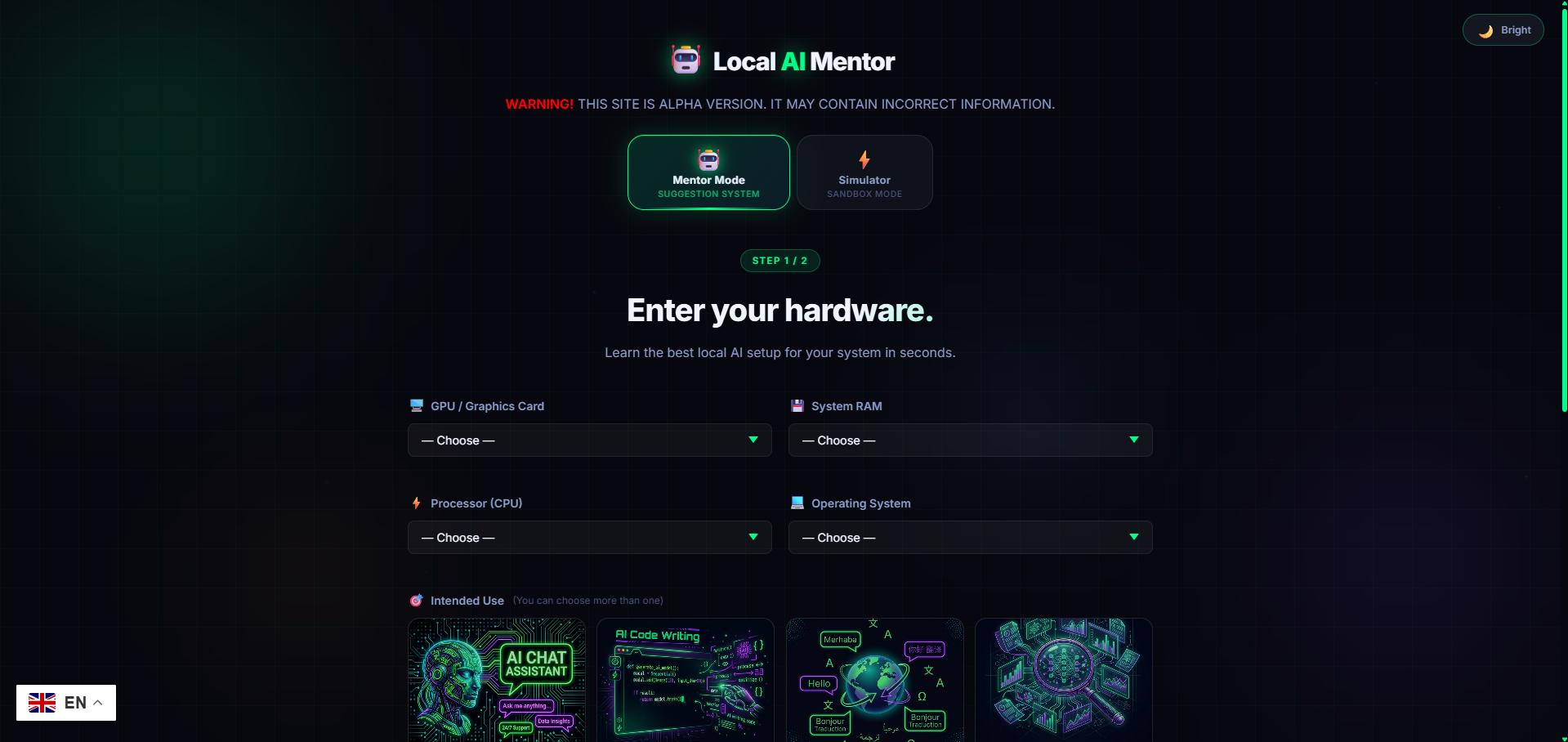 I built "LocalAIMentor" - (Alpha) gallery image