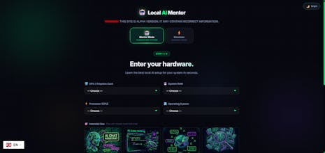 I built "LocalAIMentor" - (Alpha) gallery image