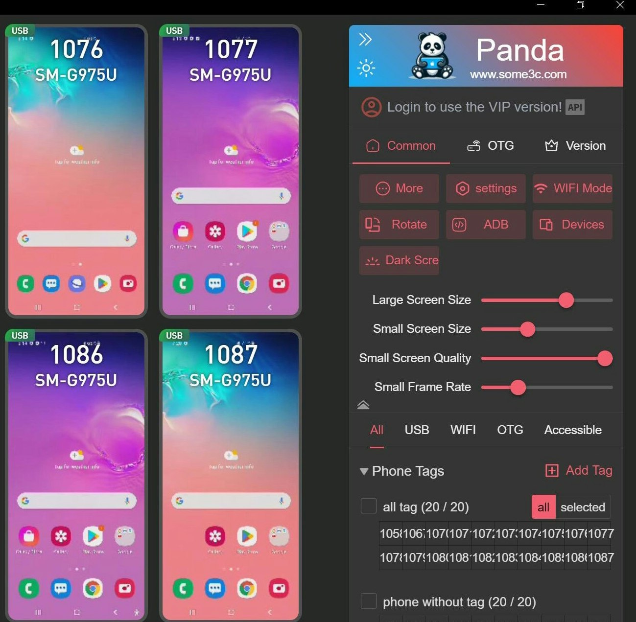 Média Projection d'écran Android Panda 5