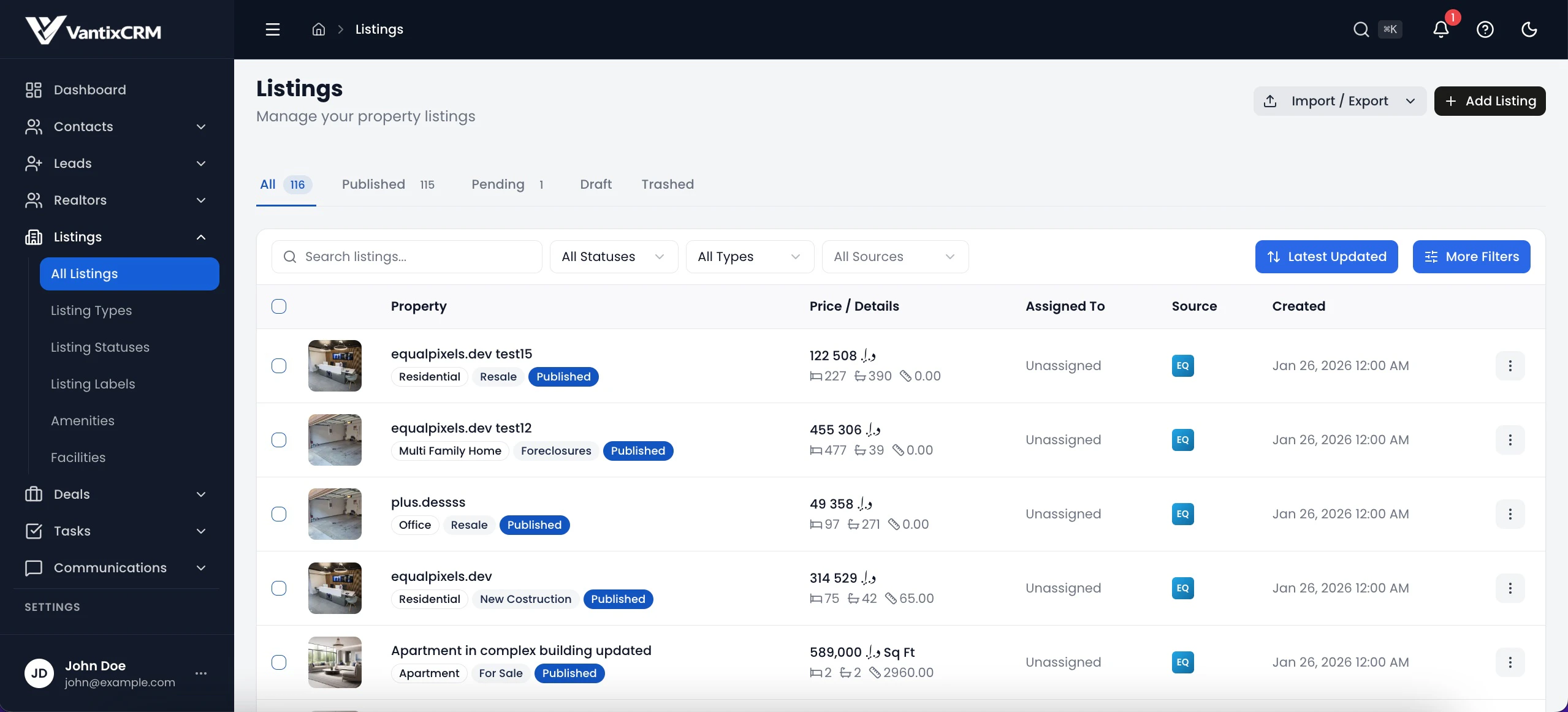 Vantix CRM screenshot 3