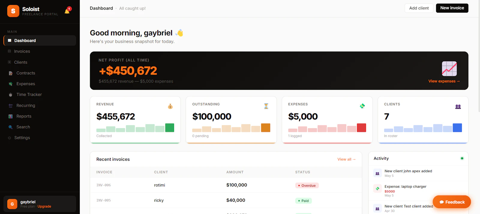 Soloist — Freelance Portal screenshot 2