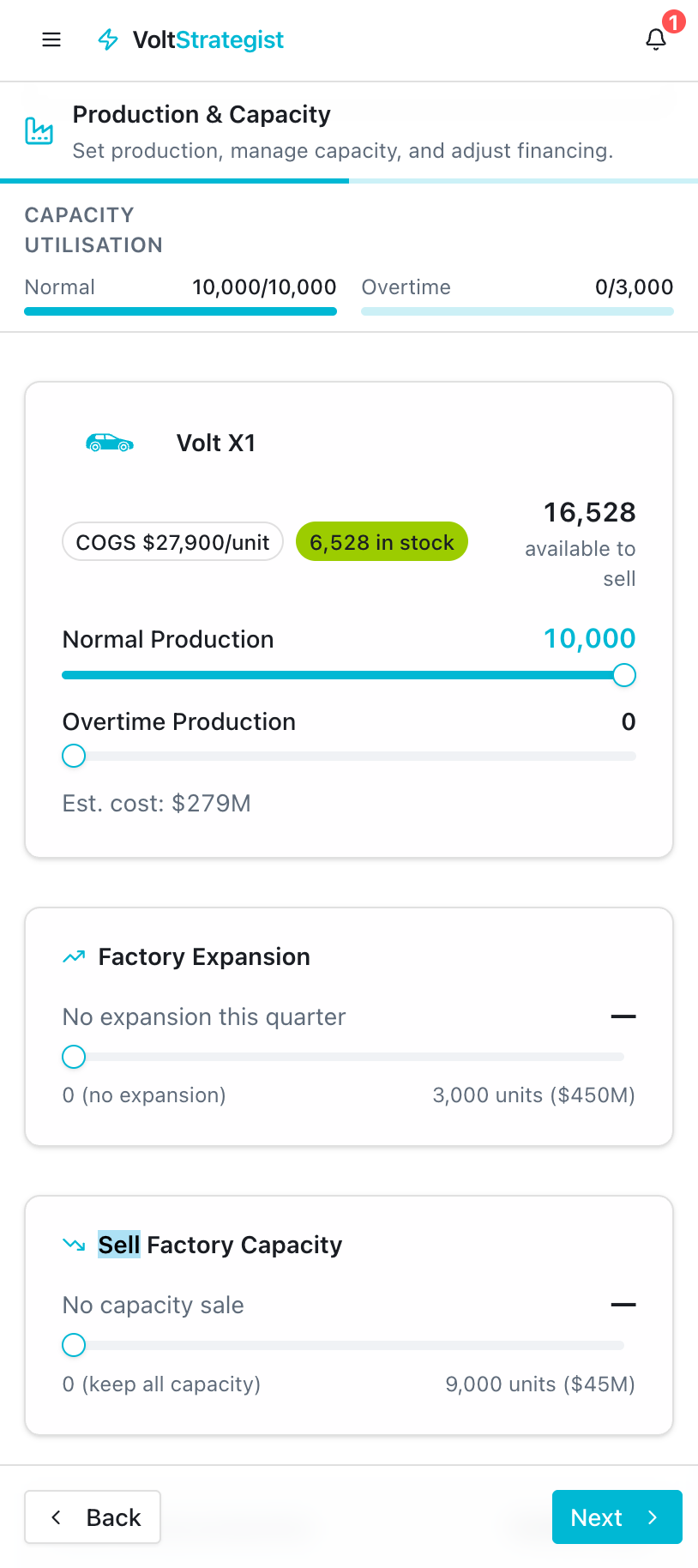 VoltStrategist - Screenshot 2 showing product features and functionality
