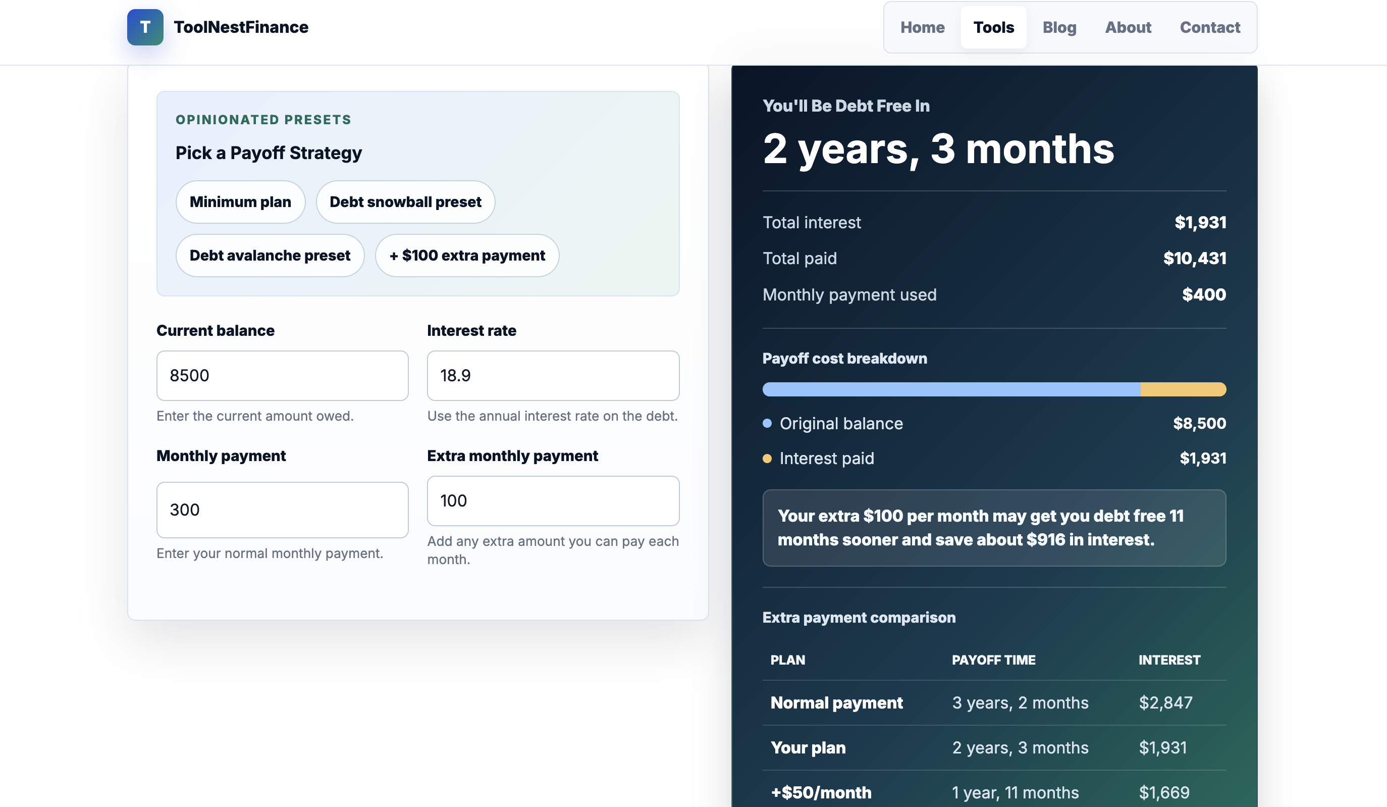 ToolNestFinance gallery image