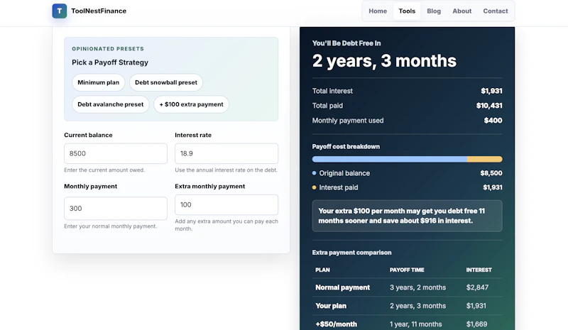 ToolNestFinance screenshot 3