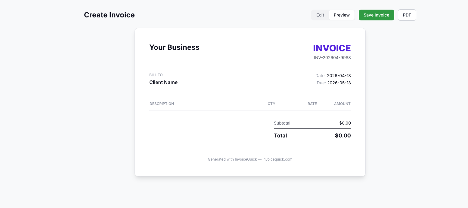 InvoiceQuick gallery image