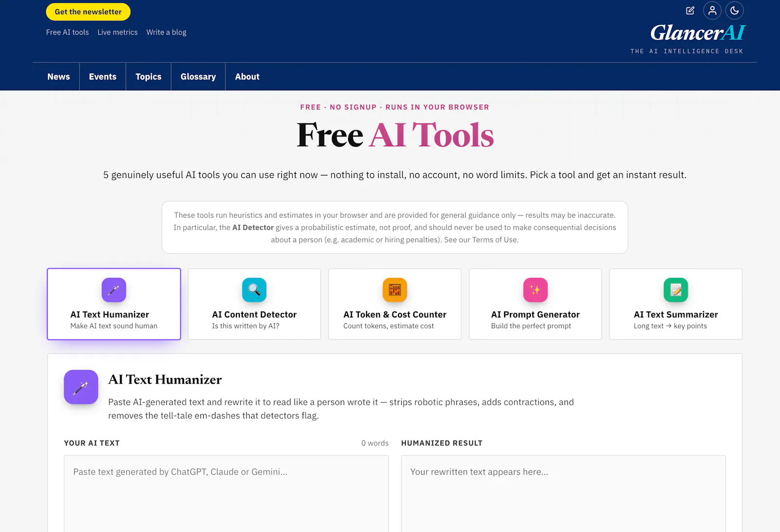 GlancerAI.com screenshot 8