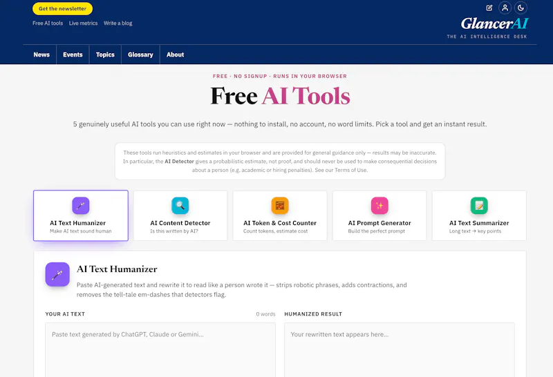 GlancerAI.com screenshot 8