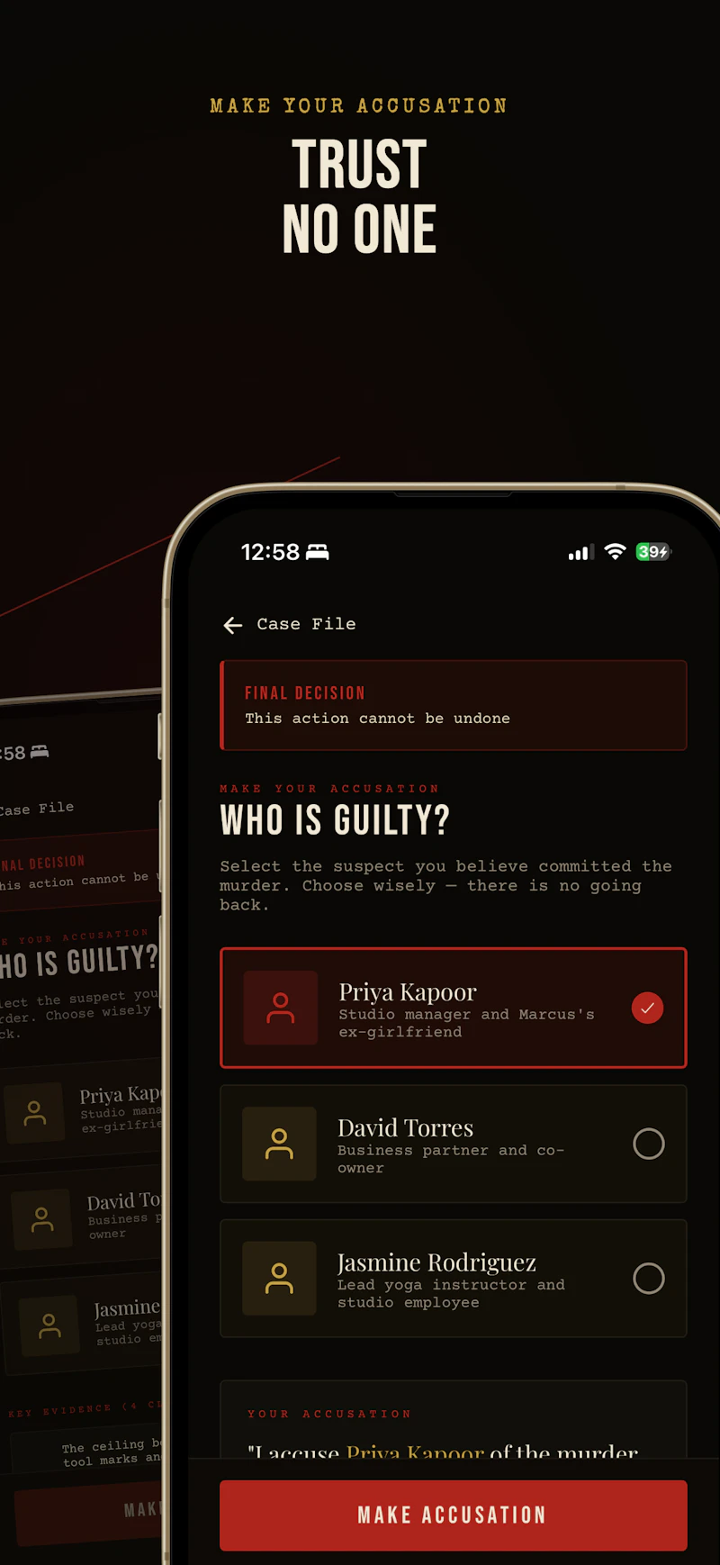 Dossier — Solve Unique Murder Mysteries screenshot 4
