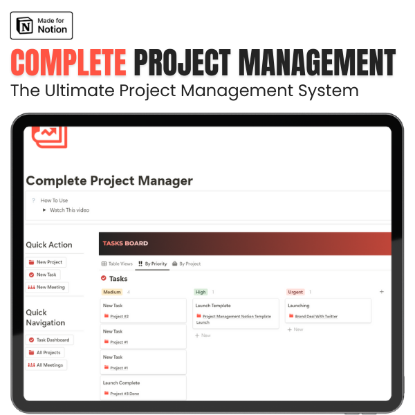 Vollständiges Projektmanagementsystem