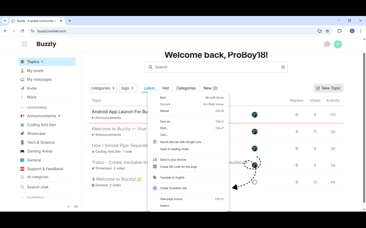 Trakio Chrome Extension - Screenshot 3 showing product features and functionality