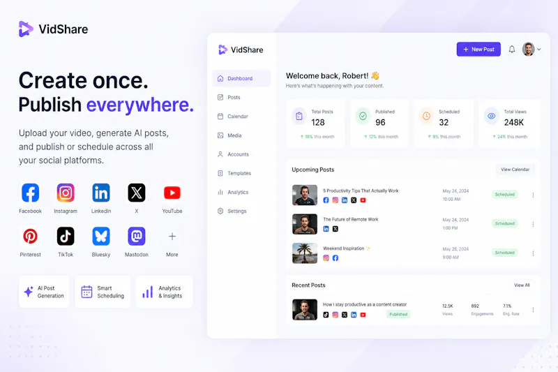 VidShare – Automate Social Posting screenshot 2