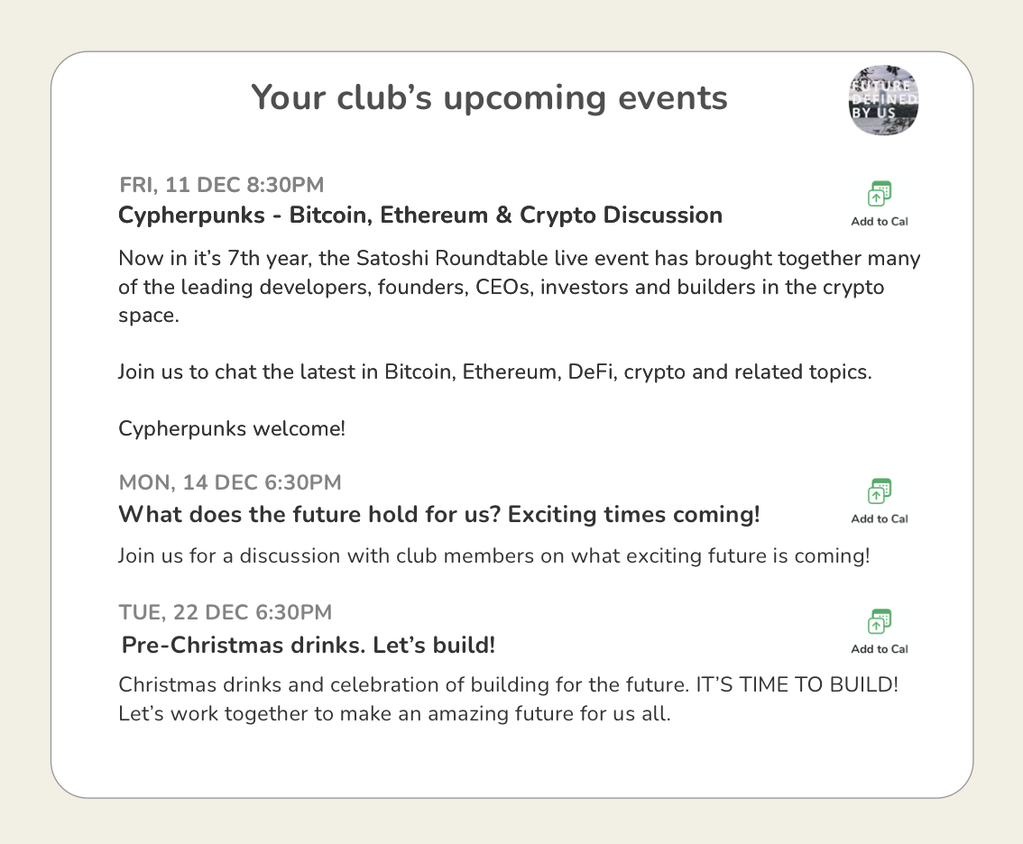 Find 👋 Clubhouse gallery image