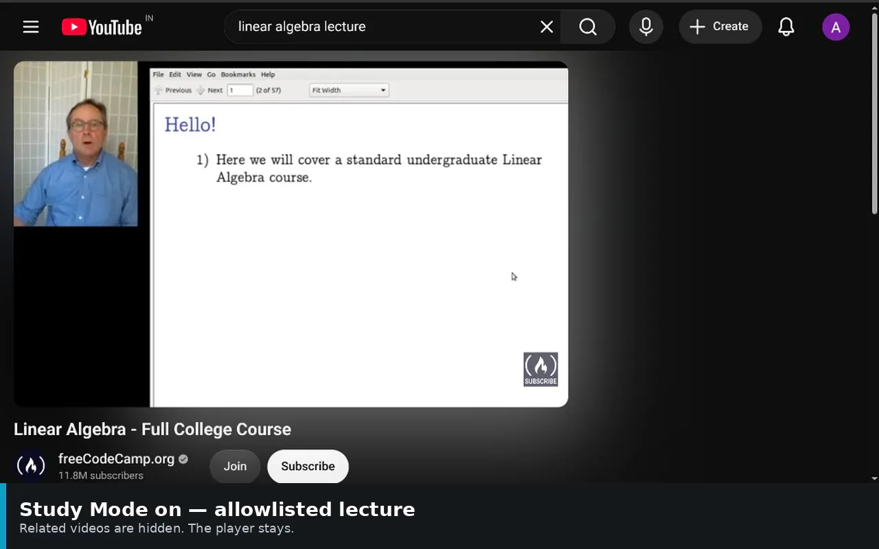 Youtube Study Mode gallery image