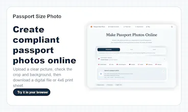 Passport Size Photo gallery image