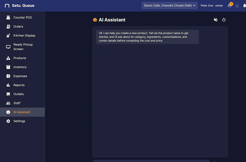 Setu Queue — The QSR Operating System screenshot 4
