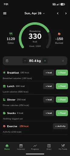 kcalSimple: Calories & Weight gallery image
