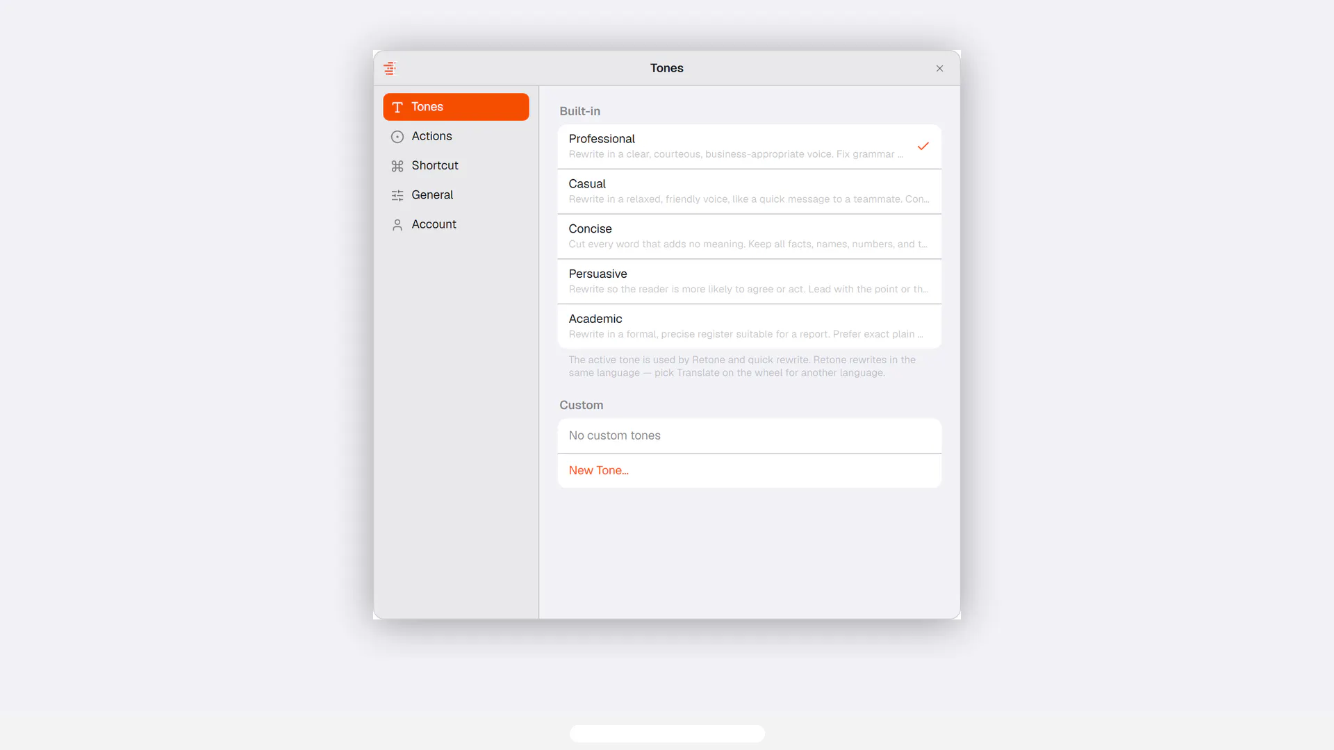 Lightphrase screenshot