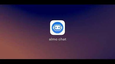 Almo AI を活用したチャットボットのロゴを表示する、洗練されたモダンなインターフェイス。