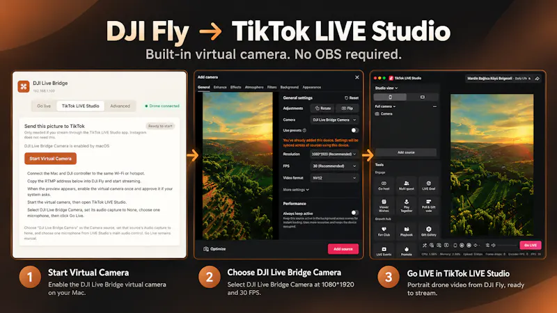 DJI Live Bridge screenshot 2