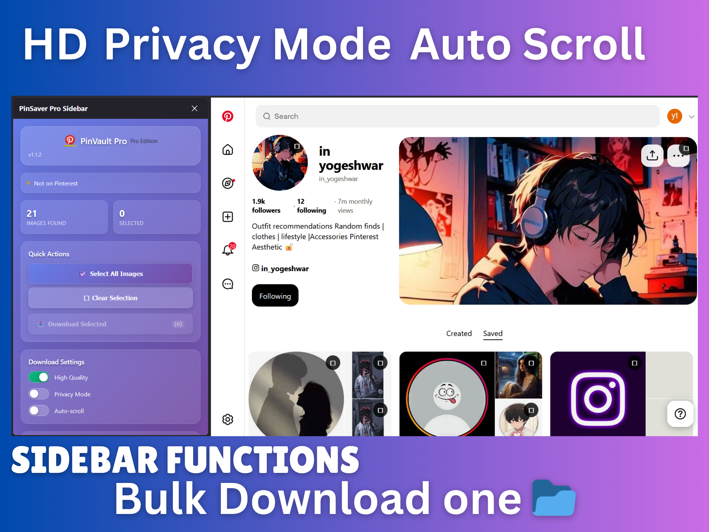 PinVault Pro or PinSaver Pro Downloader media 2
