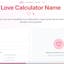 Love Calculator Name
