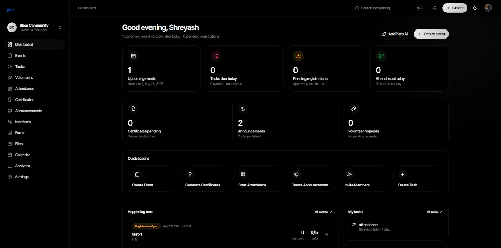 Plato screenshot 2