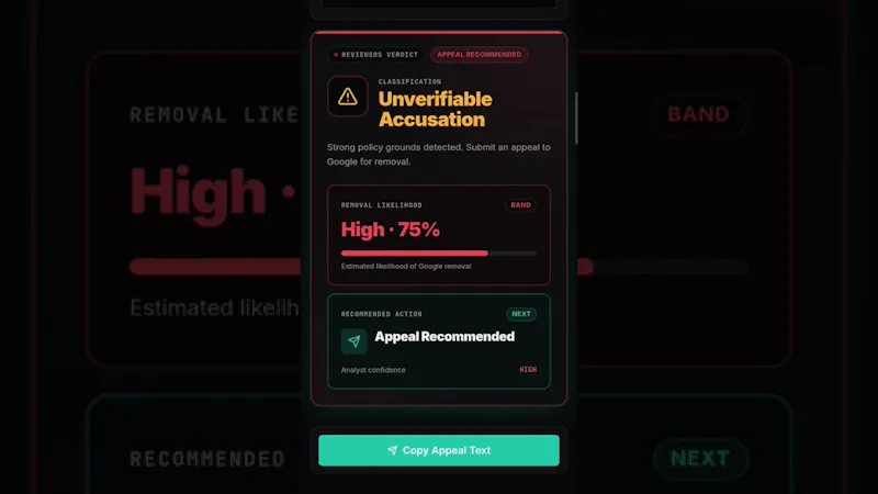ReviewSOS screenshot 1 (video preview)