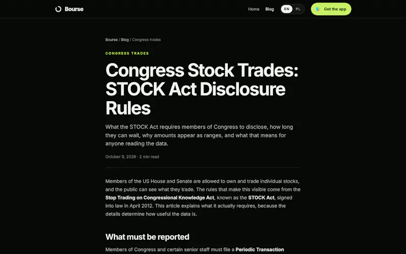 Bourse: Insider Trades & News screenshot 5