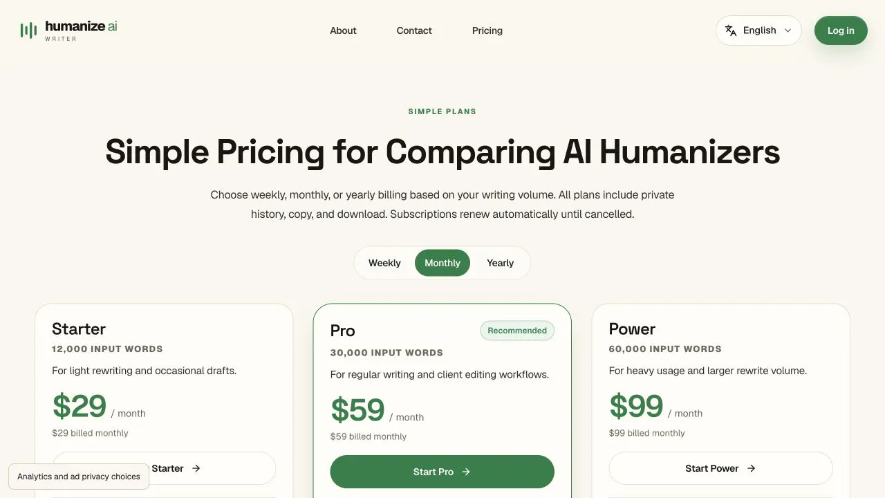 Humanize AI Writer gallery image