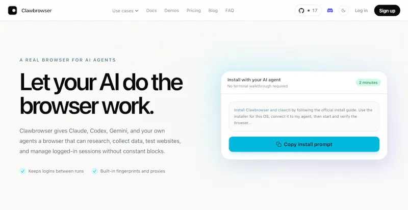 ClawBrowser screenshot 1